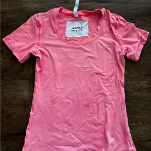 lululemon athletica Coral Pink Short-Sleeve Tee